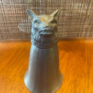 5" Tall Pewter Stirrup Goblet - Fox